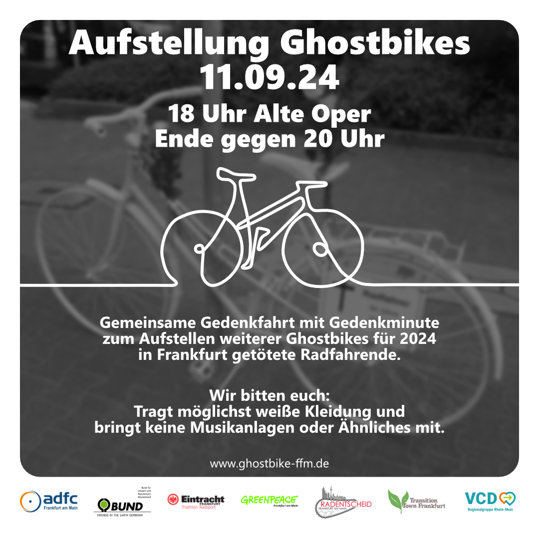 Aufstellung Ghostbikes 11.9.2024