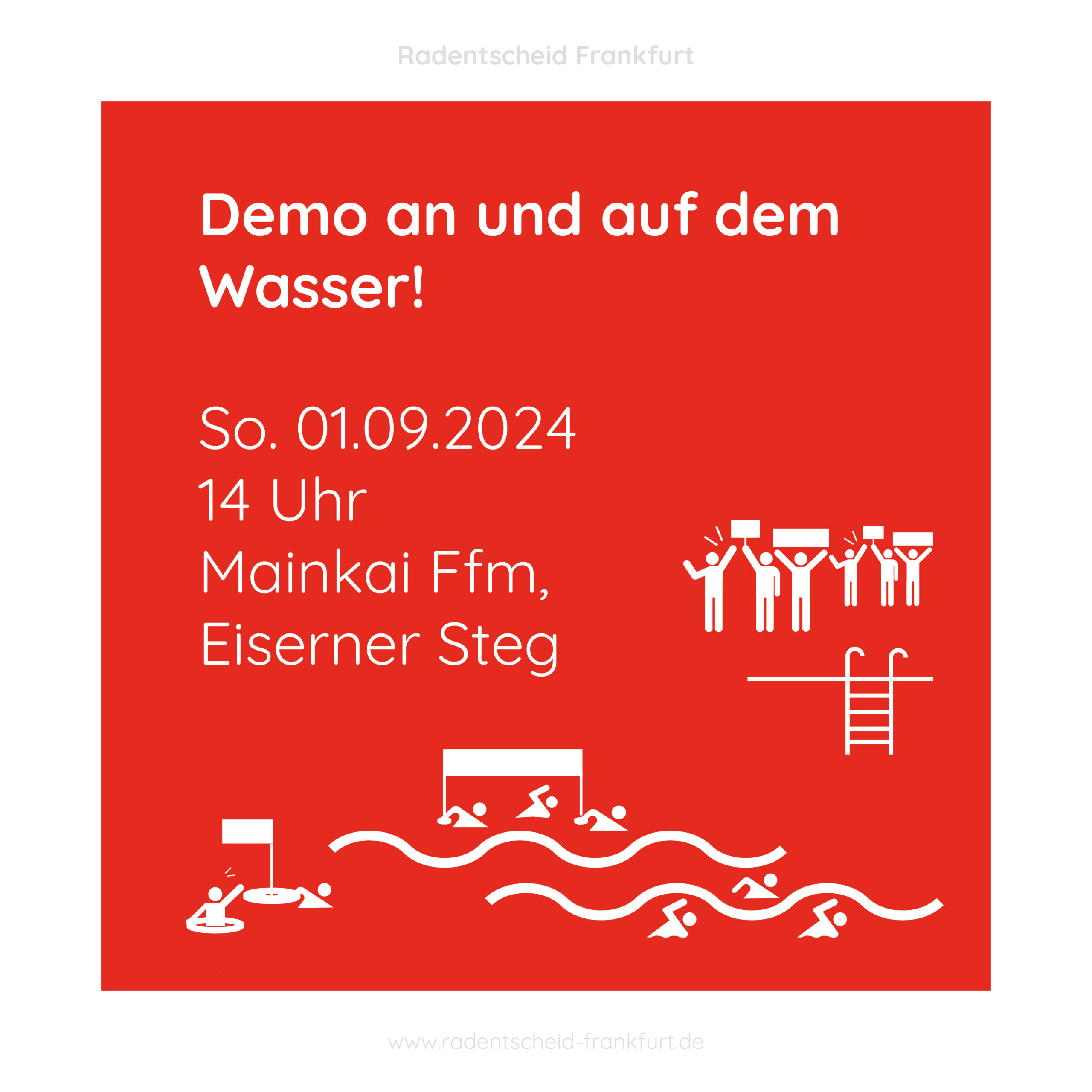 Sharepic Radentscheid-Schwimmdemo