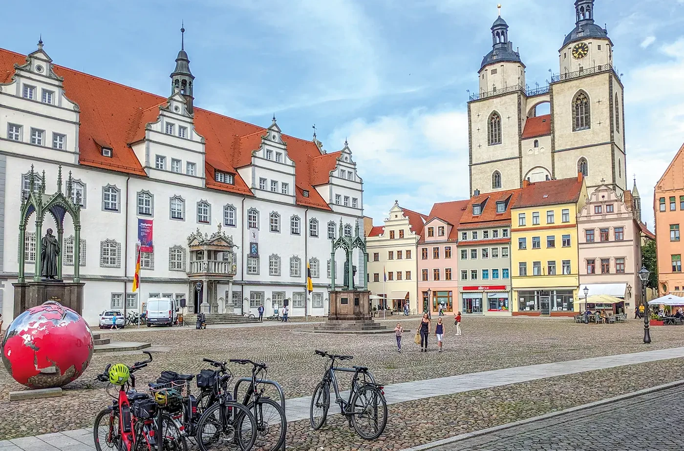 Der Marktplatz in der ­„Lutherstadt“ Wittenberg<br><span class="image-copyright">Paul Tiedemann (3)</span>