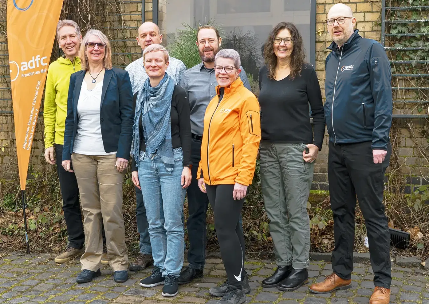 Der neu gewählte Vorstand – von links: Joachim Schirrmacher, Birte Schuch, Klaus Schmidt-Montfort, Anke Bruß, Alexander Schulz, Dr. Susanne Neumann, Uta Fitzen und Michael Genthner. Nicht abgebildet ist Thomas Tomala.<br><span class="image-copyright">Eckehard Wolf </span>